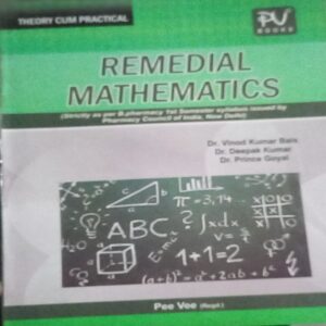 REMEDIAL MATHEMATICS PEE VEE 1ST SEM B PHARMACY