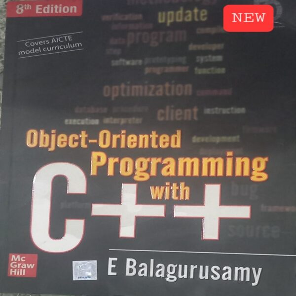 OBJECT ORIENTED PROGRAMMING IN C++ E BALAGURUSAMY NEW BOOK RACK A3 MRP 599