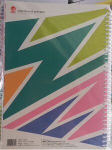 MIRAJ A4 SPIRAL NOTEBOOK RULLED RS 170