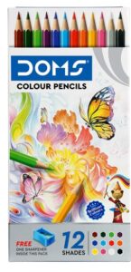 DOMS PENCIL COLOR 12 SHADES RS 60 (RACK G2C2)