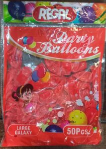 __RED BALLOON PKT NORMAL 50 PCS RS 80 (BOX NO 5)