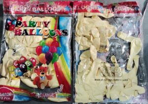 BALLOONS CREAM COLORS LARGE PKT MRP 100
