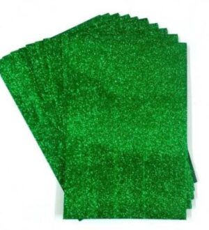 __GLITTER SHEET GREEN MRP 20 (RACK G2I3)