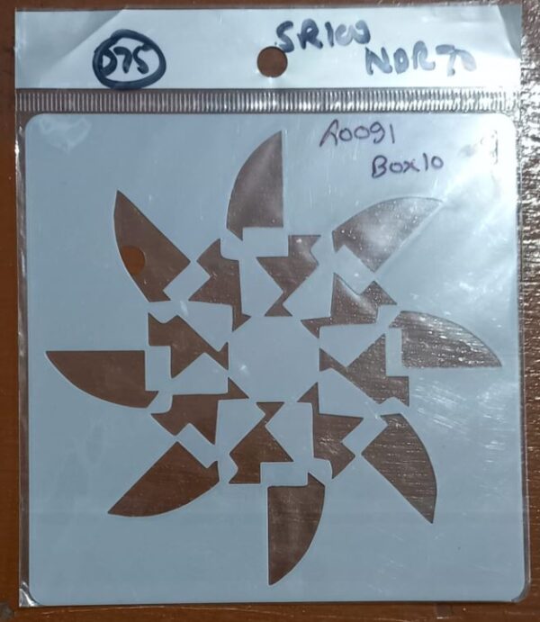 STENCIL 13 X 13 CM DESIGN 3 MRP 50 (BOX 10) - Image 2