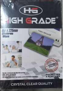 LAMINATION POUCH 155 X 225 X 125 (RACK G213)