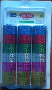 GLITTER TAPE FLAP MIX COLORS MRP 250 (RACK G3H1)
