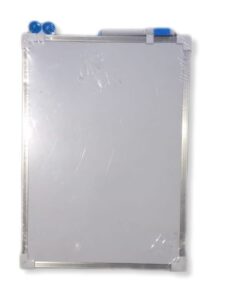 WHITE BOARD ALUMINIUM FRAME 25 X 35 CMS MRP 275 (BOX 13)