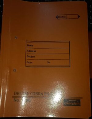 SPRING FILE COVER NO 1200 (GREEN PLANET )RS 20