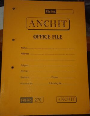 FILE COVER (NO 270)ANCHIT MRP 20