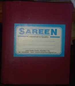 SAREEN LEDGER COPY SIZE NO. 4 MRP RS 550 (RACK G3M4)