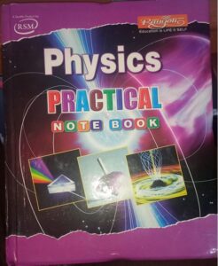 RSM PHYSICS PRACTICAL NOTEBOOK MRP RS 80
