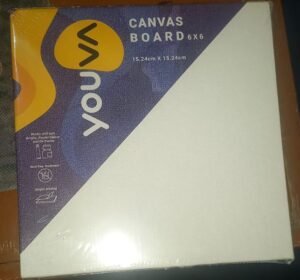 YOUVA CANVAS BOARD 6 X 6 MRP 45 (RACK G2I4)