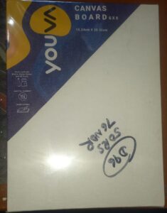 YOUVA CANVASBOARD 6 X 8 INCH MRP 50 (G2I4)