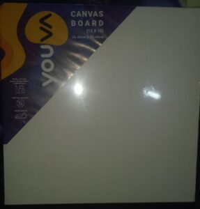 YOUVA CANVAS BOARD 10 X 10 MRP 75 (RACK G2I4)