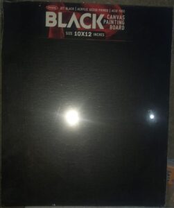 ANUPAM JET BLACK CANVAS 10 X 12 INCHES MRP125 (RACK G2I4)