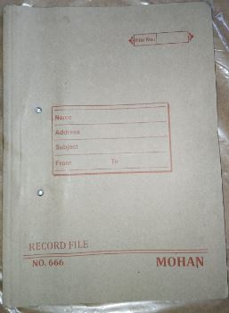 FILE COVER BROWN WITH SPRING NO 6000 MRP 20