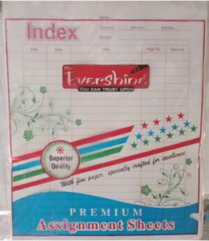 ASSIGNMENT SHEET DOUBLE SIDE PKT MRP RS 35 (RACK G3J4)