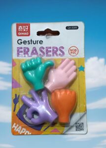 GESTURE ERASER SET OF 4 PCS MRP 60 (BOX -1)