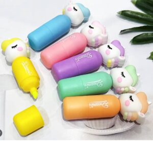 UNICORN HIGHLIGHTER SET OF 6 MRP 425(BOX -1)