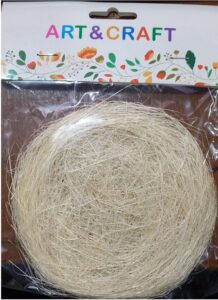 NATURAL HEMP SISAL WIRE EASTER GRASS CREAM MRP RS 35 (BOX 2)