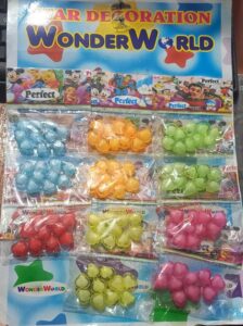 HEART SHAPE BEADS COLORFUL PKT MRP RS 20 (BOX 3)