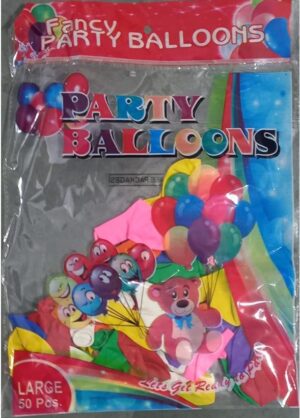 BALLOONS MIX LARGE 50PCS MRP RS85 (RACK A5)