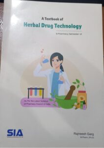 6TH SEM SIA HERBAL DRUG TECHNOLOGY MRP RS 179