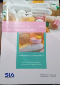 6TH SEM SIA BIOPHARMACEUTICS AND PHARMACOKINETICS MRP RS 179