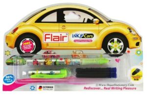 FLAIR INK PEN BLACK INK P CARS MRP RS 50 (RACK G2F1)