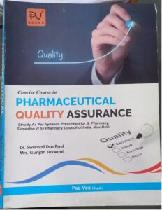 6TH SEM PEE VEE PHARMACEUTICAL QUALITY ASSURANCE MRP 425