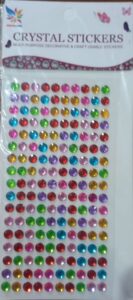 __MULTI COLOR CRYSTAL BINDI MEDIUM SIZE MRP RS 25 (RACK C5)