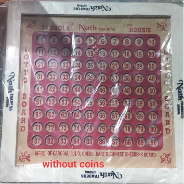 TAMBOLA BOARD WITHOUT COIN (RACK D5) MRP RS 325