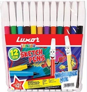 LUXOR SKETCH PEN 12 SHADES MRP RS 30 (RACK G2J1)
