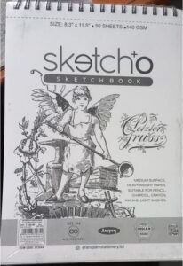 ANUPAM SKECH BOOK A4 SIZE MRP RS 220 (RACK G2H3)
