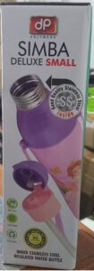 SIMBA DELUXE SMALL WATER BOTTLE STEEL WITH SIPPER MRP RS 558 (RACK G2M3)