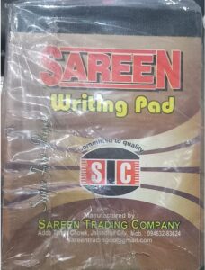 SAREEN WRITING PAD 11 NO RULLED MRP RS 15 (RACK G3L2)