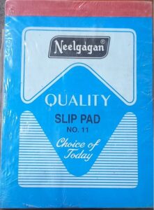 NEELGAGAN SLIP PAD RULLED 11 N0 MRP RS 24 RACK G3L2