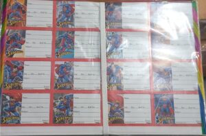 NAME SLIPS SUPERMAN MRP RS 10 G2J4
