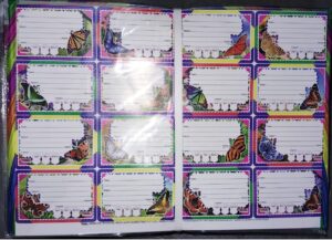 NAME SLIP BUTTERFLY MRP RS 10 G2J4