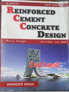 REINFORCED CEMENT CONCRETE DESIGN 2ND HAND MRP RS 395 RACK B3