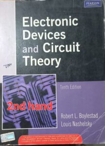 ELECTRONIC DEVICES AND CIRCUIT THEORY BOYLESTAD 2ND HAND MRP RS 900 RACK B2