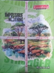 EVERSHINE 2 LINE NOTE BOOK MRP RS 65 TOP FLOOR