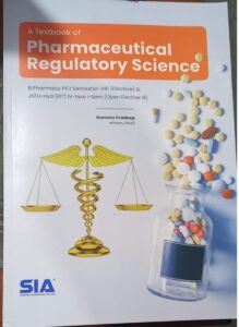 PHARMACEUTICAL REGULATORY SCIENCE 8TH SEM SIA MRP RS 189