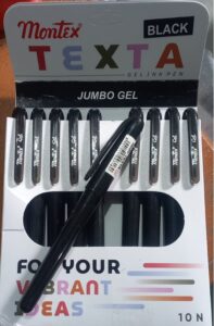 MONTEX TEXTA GEL PEN BLACK RS 10 G2F2