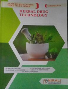 6TH SEM HERBAL DRUG TECHNOLOGY NIRALI MRP RS 300