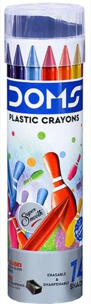 DOMS PLASTIC CRYONS 14 SHADES MRP RS 60 G2K2