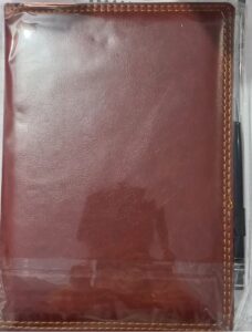 LEATHER DIARY WITH PEN MRP RS 375 G2K3
