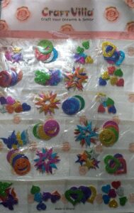 __GLITTER STICKER PACKET MRP RS 10 RACK D2