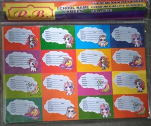 UNICORN NAME SLIP PKT MRP RS 10 (G2J4)