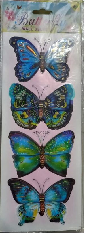 __ ROOM DECORATION STICKER BUTTERFLY MRP RS 40 RACK B2